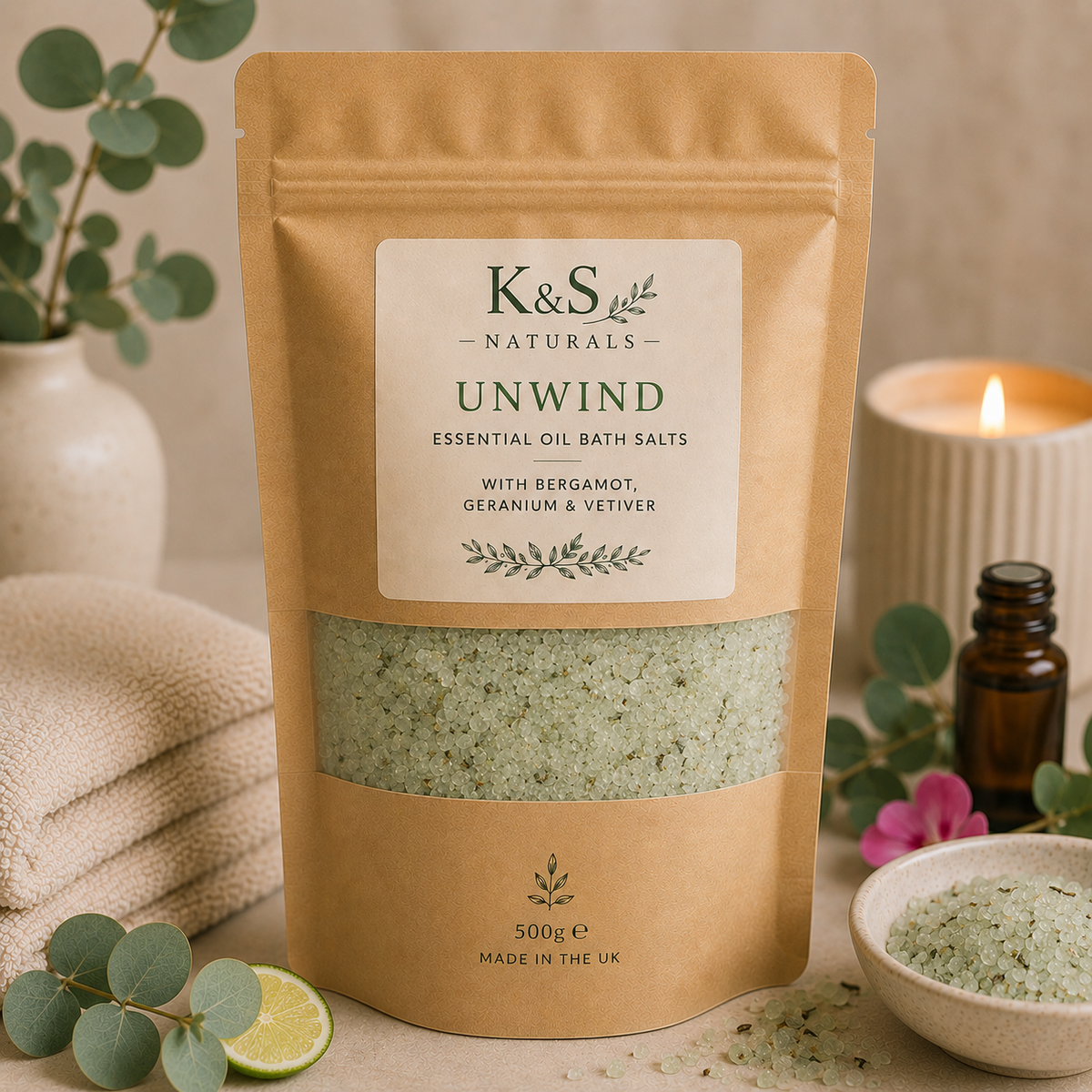 Essential Oil Bath Salts