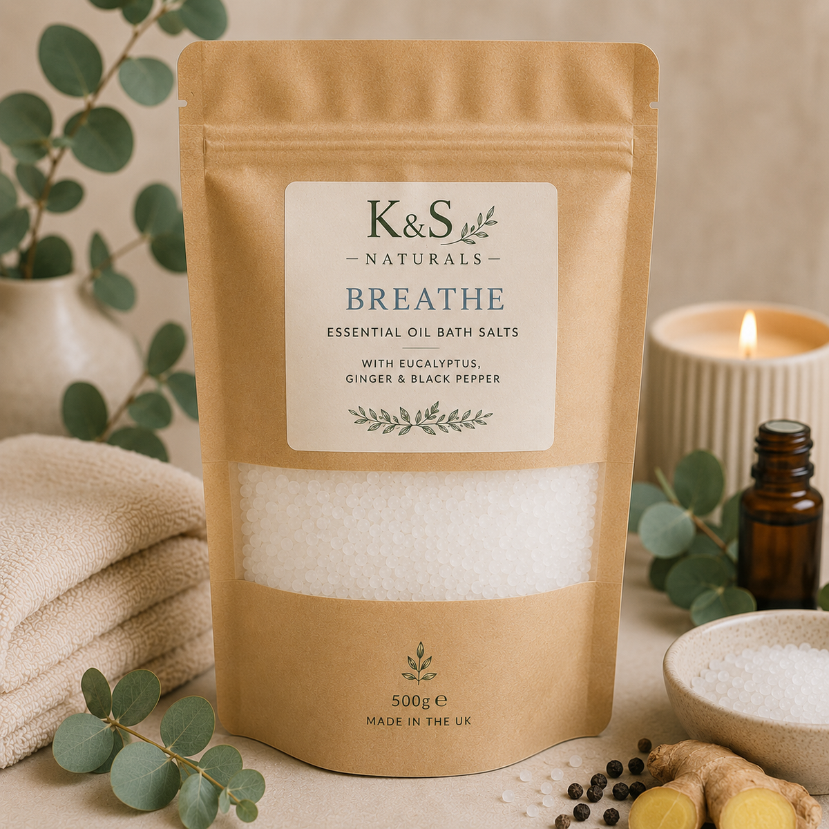 Essential Oil Bath Salts