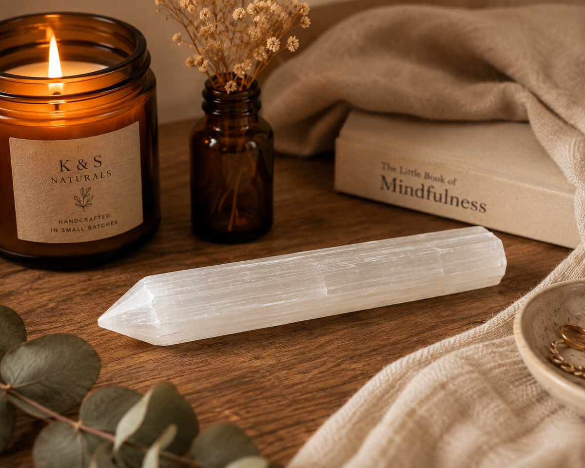 Selenite Crystal Wand